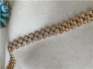 VIP Taşlı Ovaller Bileklik