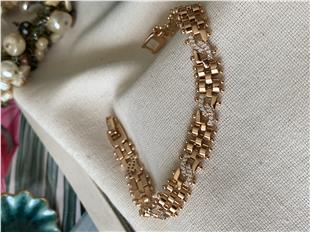 VIP Taşlı Sarmal Örme Zincir Bileklik