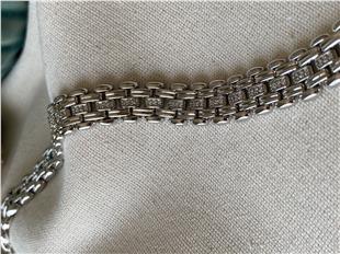 VIP Taşlı Silver Zincir Bileklik