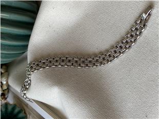 VIP Taşlı Silver Zincir Bileklik