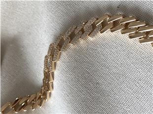 VIP Taşlı Yatay Örme Bileklik