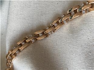 VIP Tektaş Kare Zincir Bileklik