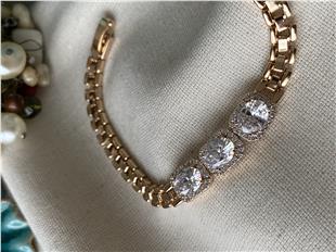 VIP Üç Taş Örme Bileklik