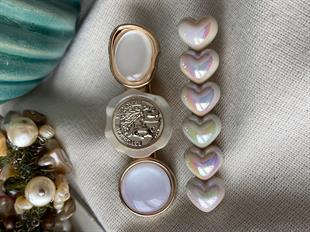 White Heart İkili Set Toka