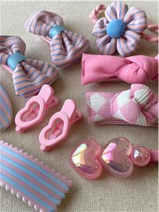 Pembe Çizgili Toka Seti