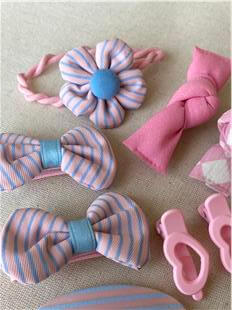 Pembe Çizgili Toka Seti