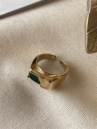 Yeşil Detaylı Yüzük