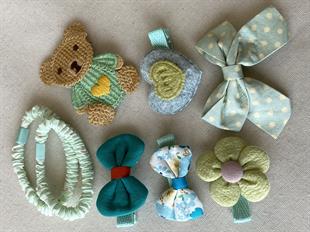 Yeşil Kalpli Ayıcık Toka Seti