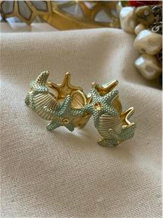 Yeşil Mineli Sea Halka Küpe