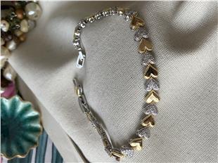 Zirconium Kalp Sıralı Bileklik