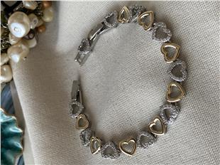 Zirconium Mix Renkli Kalp Bileklik