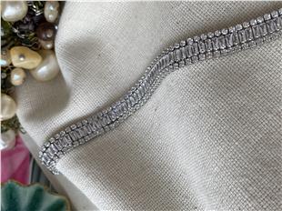 Zirconium Sıralı Tektaş Baget Suyolu Bileklik