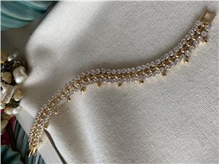 Zirconium Taşlı Caterpillar Bileklik