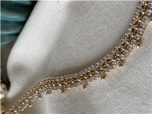 Zirconium Taşlı Caterpillar Bileklik