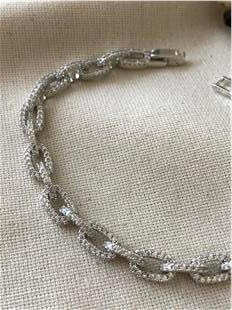 Zirconium Taşlı Zincir Bileklik