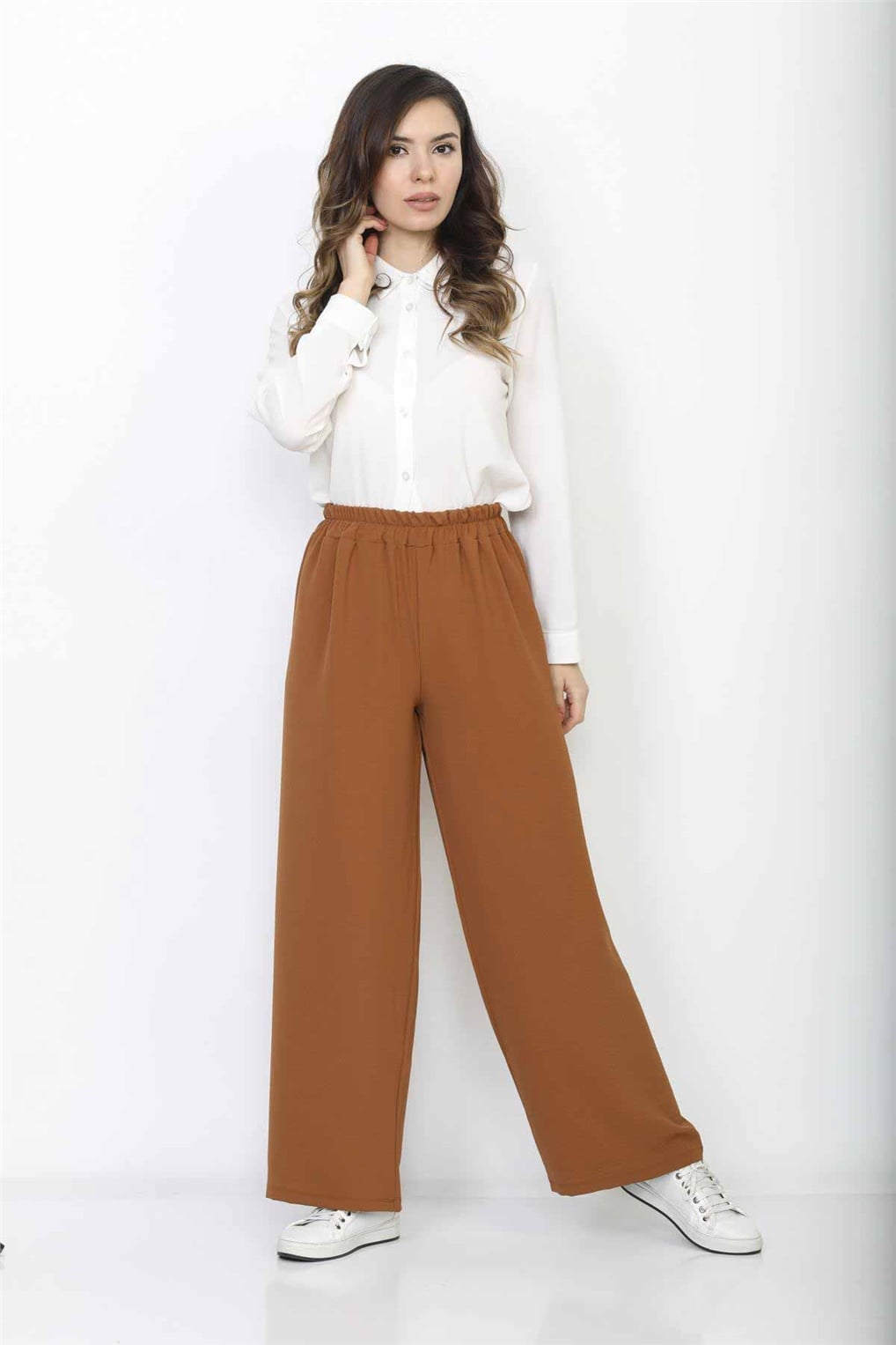 Sitare Ayrobin Pantolon 20YMRTPN1205- Taba