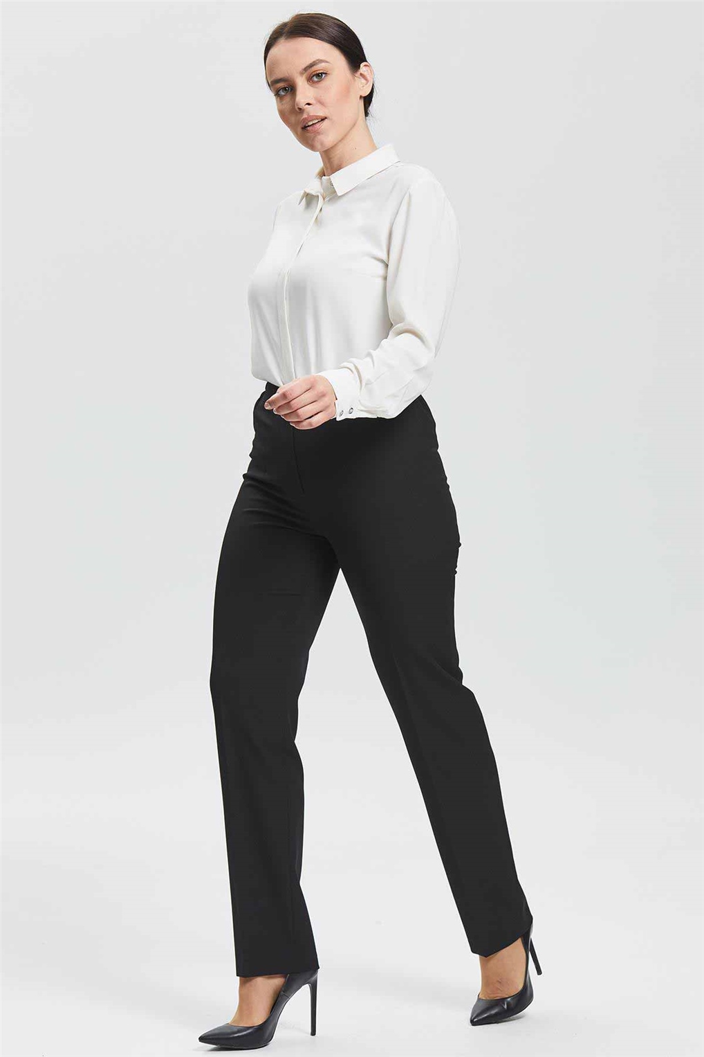Sitare Lastikli Pantolon 20YPN20Y4010- Siyah