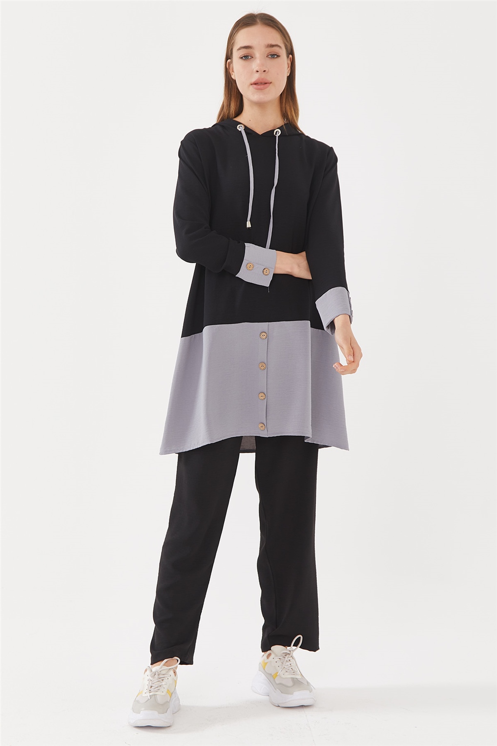 Sitare Tunik Takım 21YECETK505- Siyah