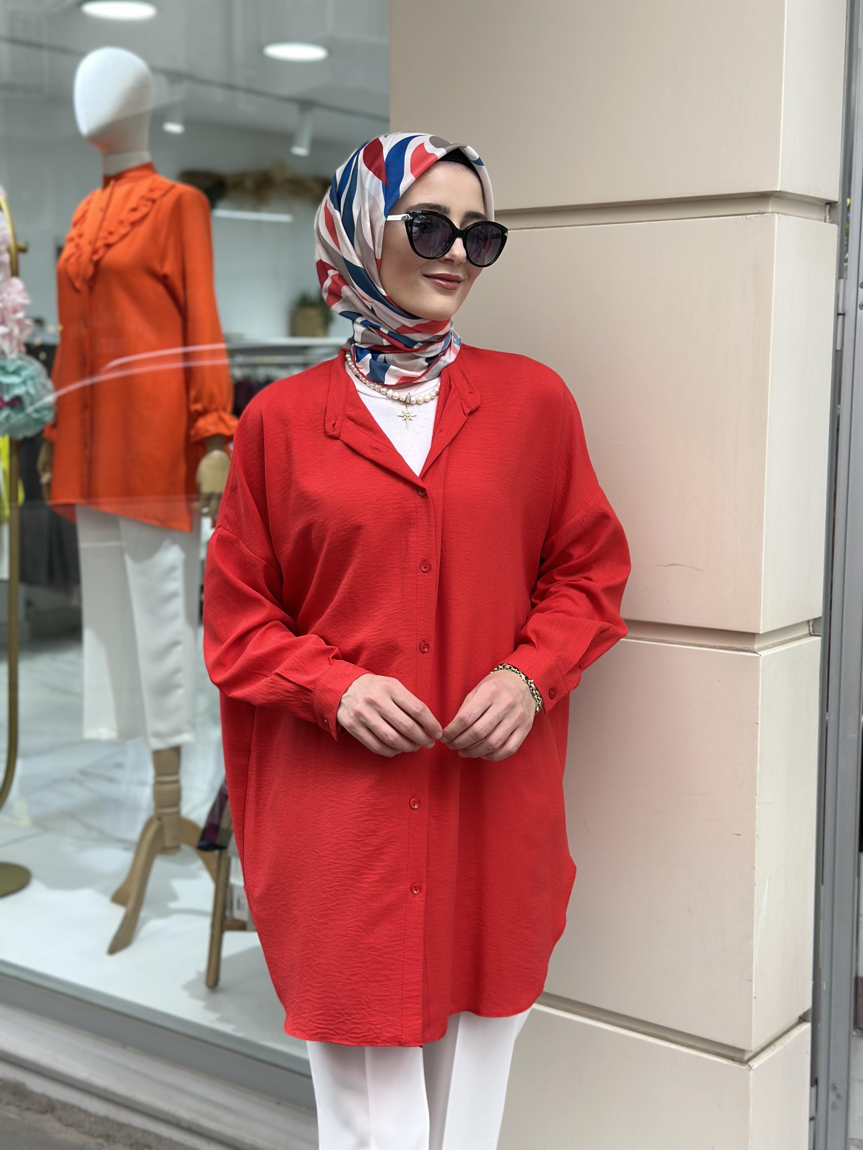 Ada Gömlek Kırmızı