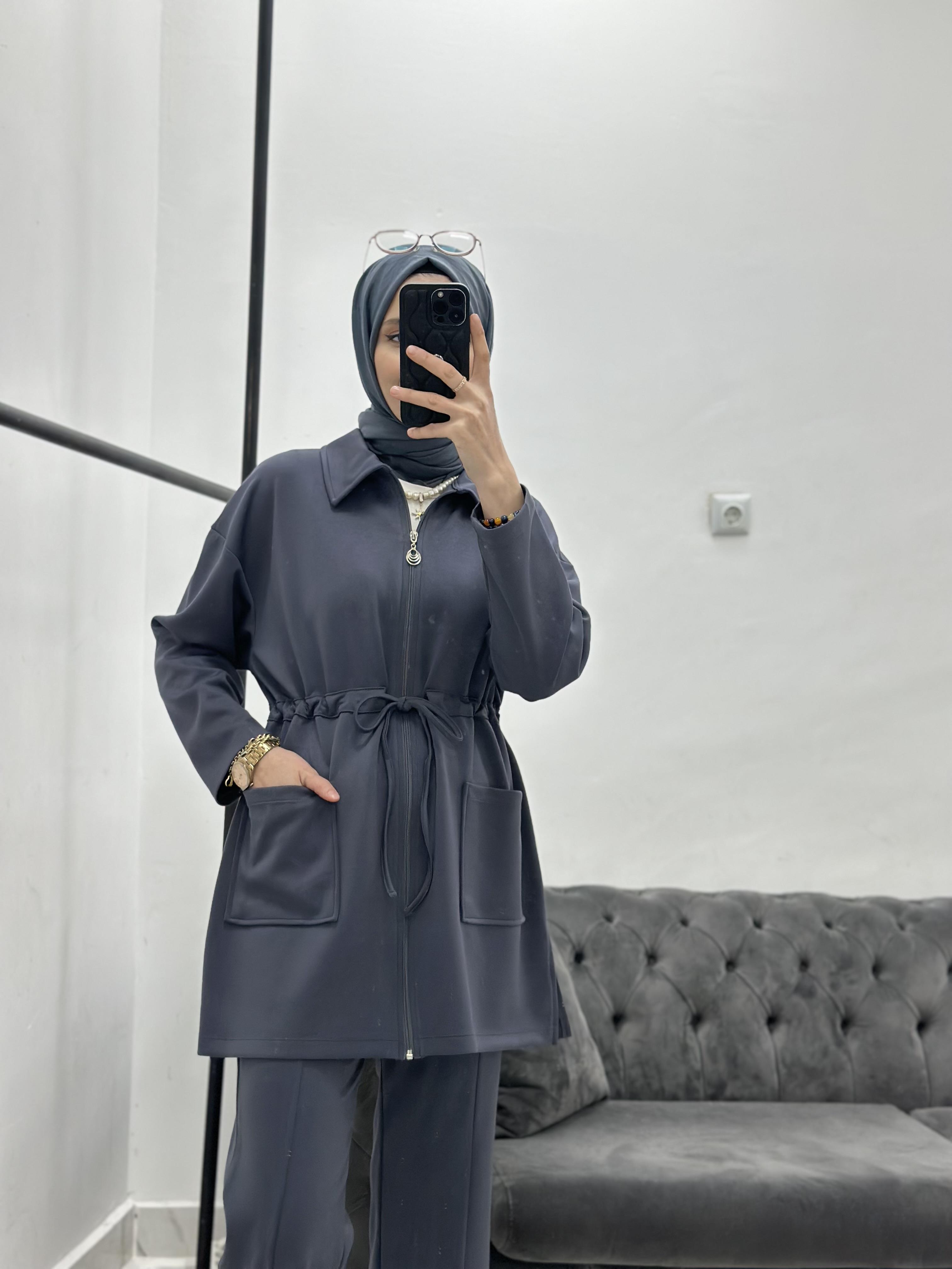 Bağcıklı Takım Antrasit