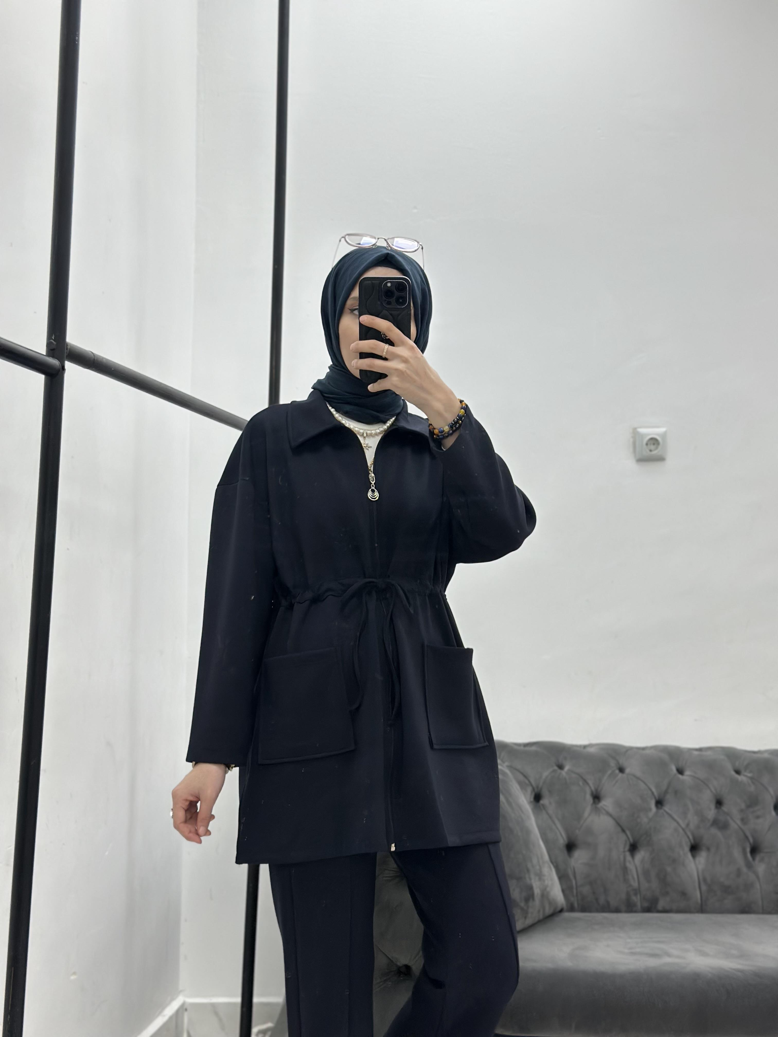 Bağcıklı Takım Lacivert