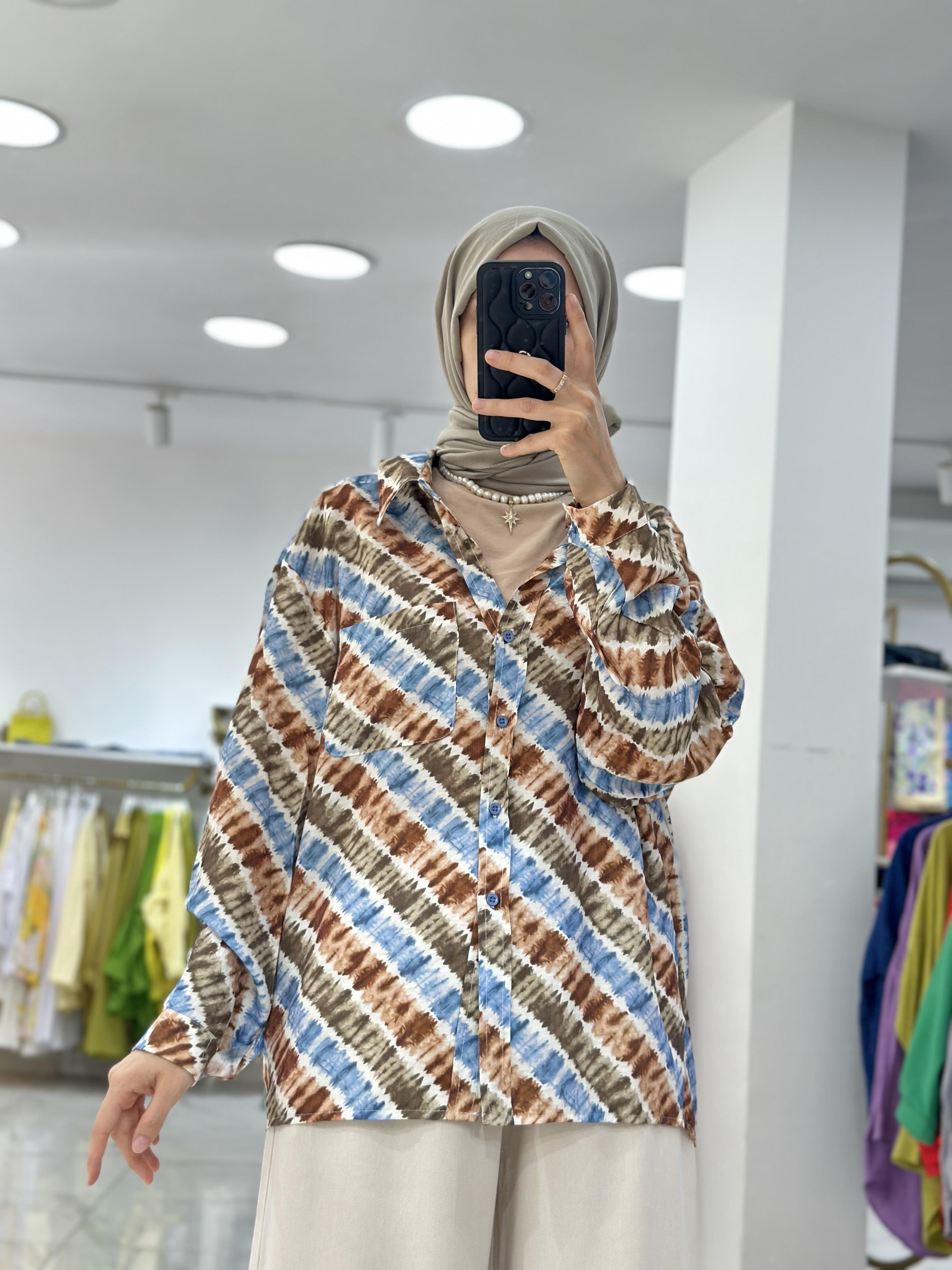 Batik Gömlek Mavi