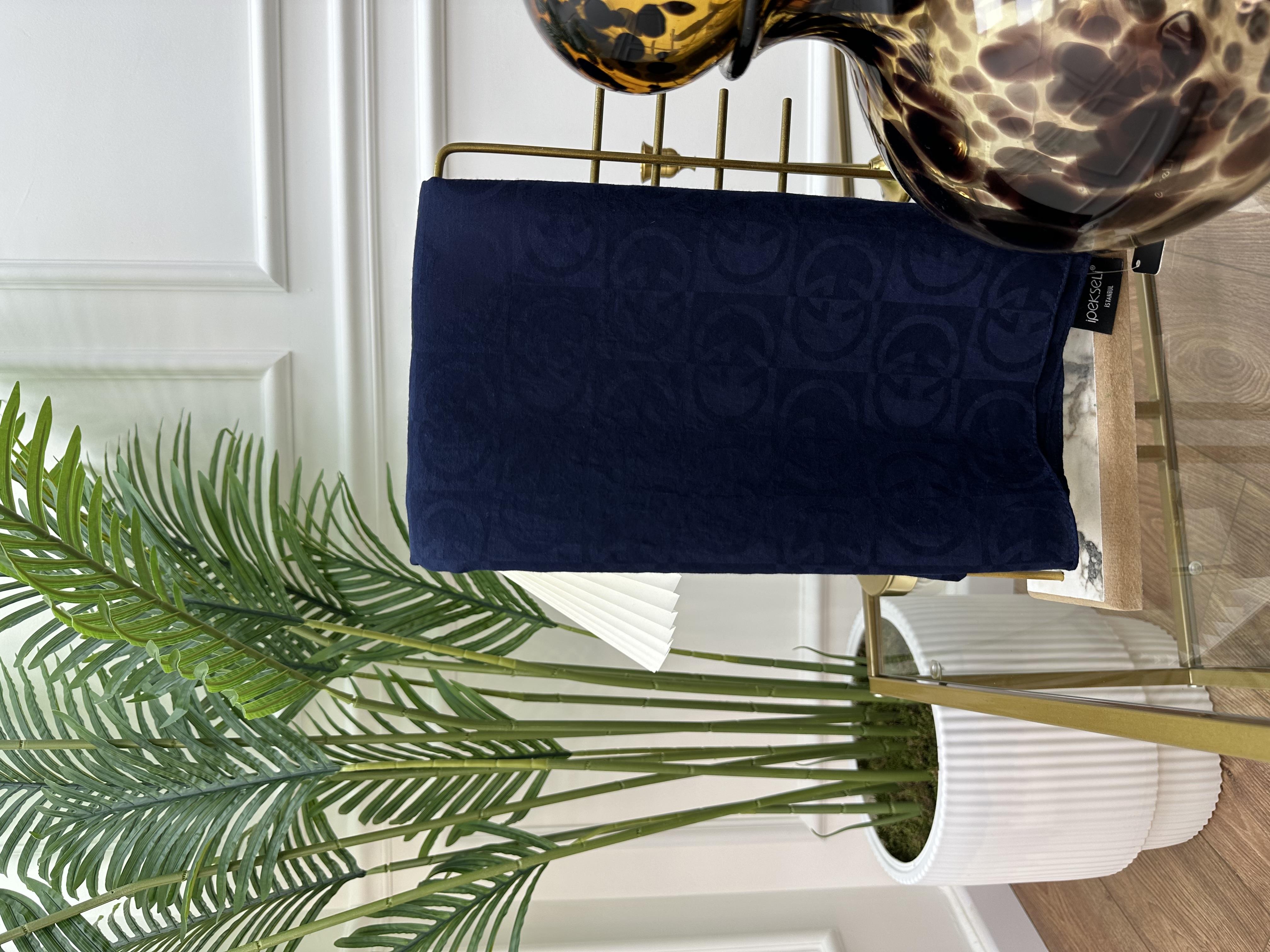 G Desen Şal Lacivert