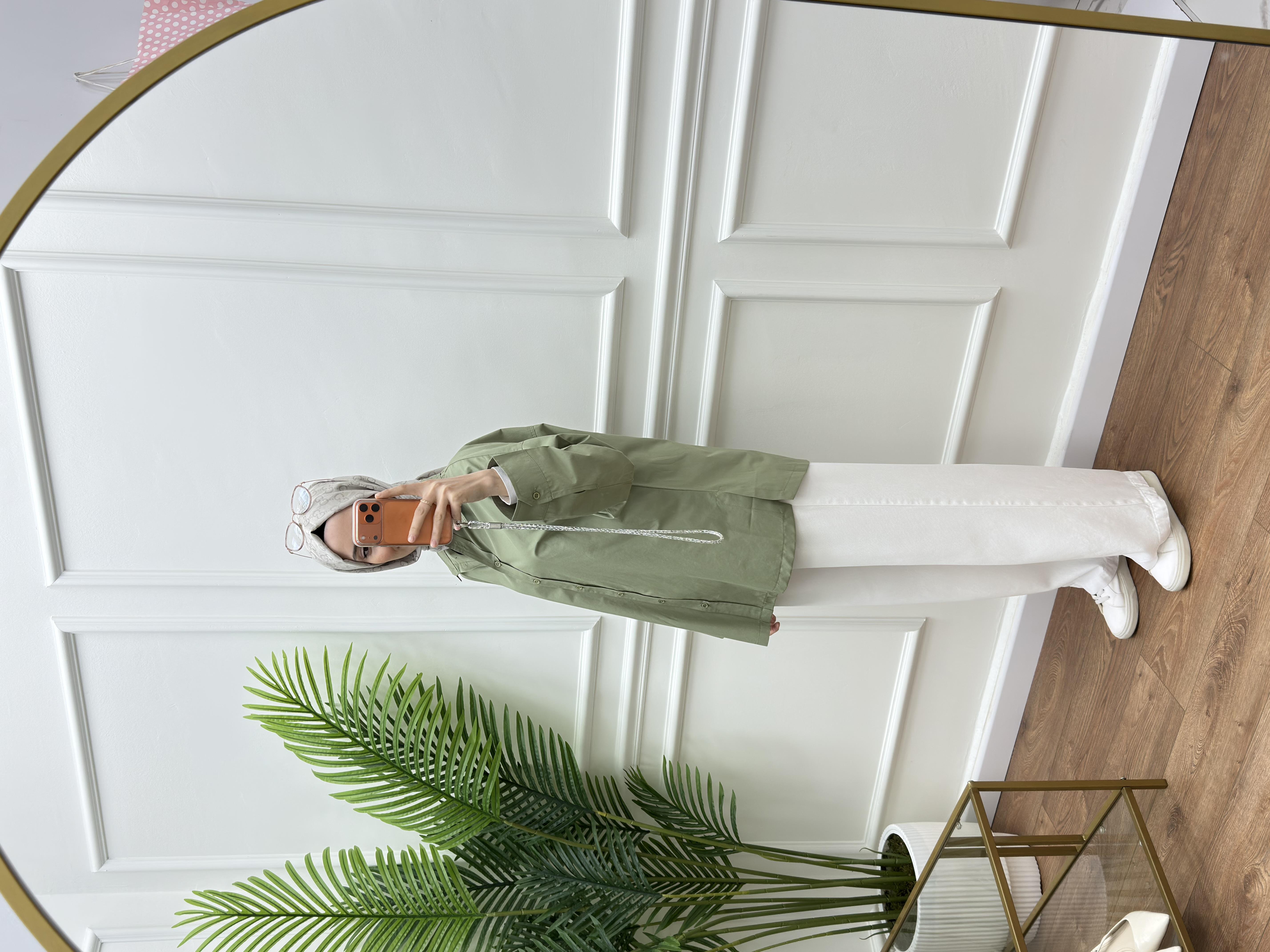 Hola Gömlek Soğuk Yeşil