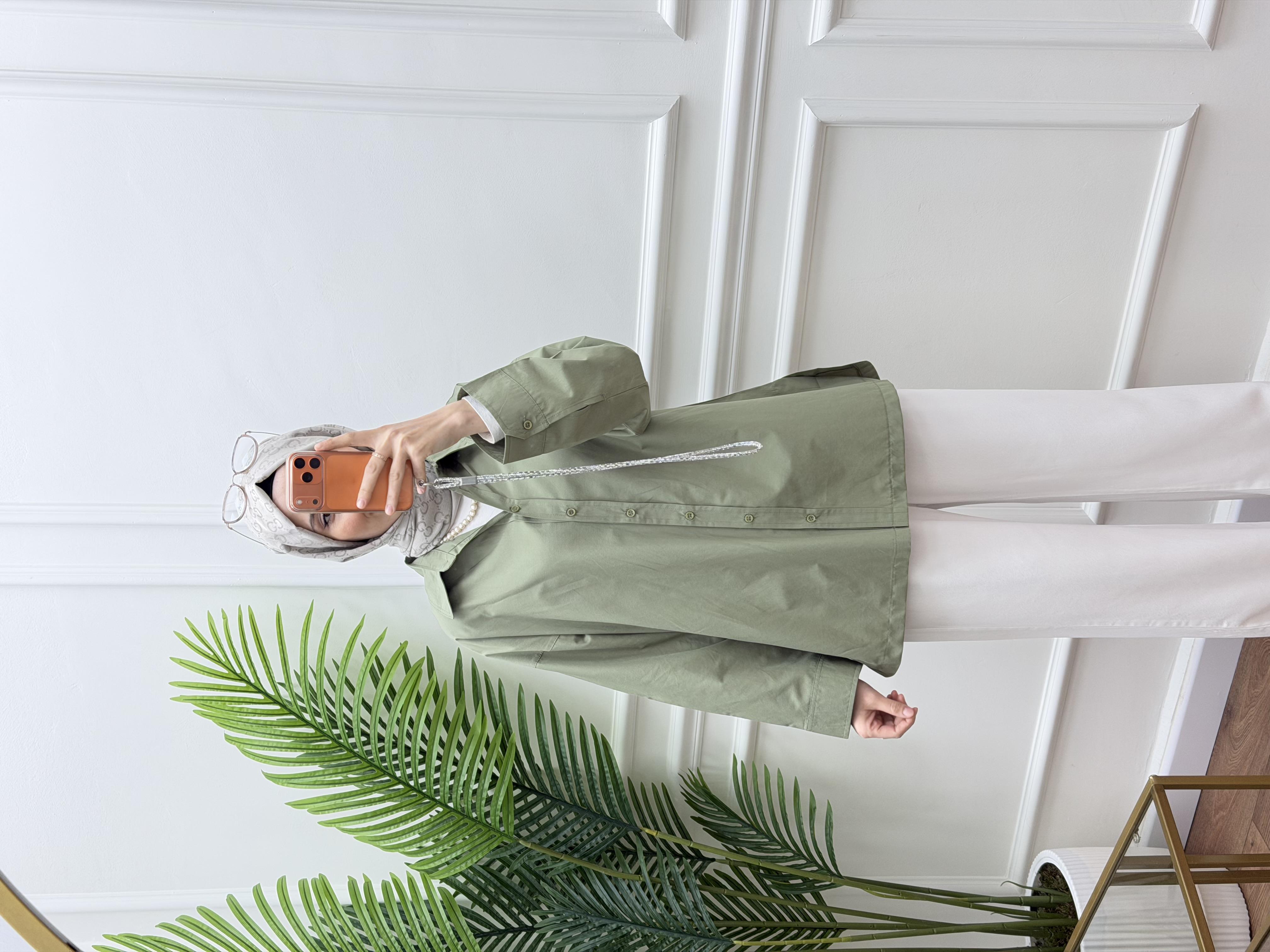 Hola Gömlek Soğuk Yeşil