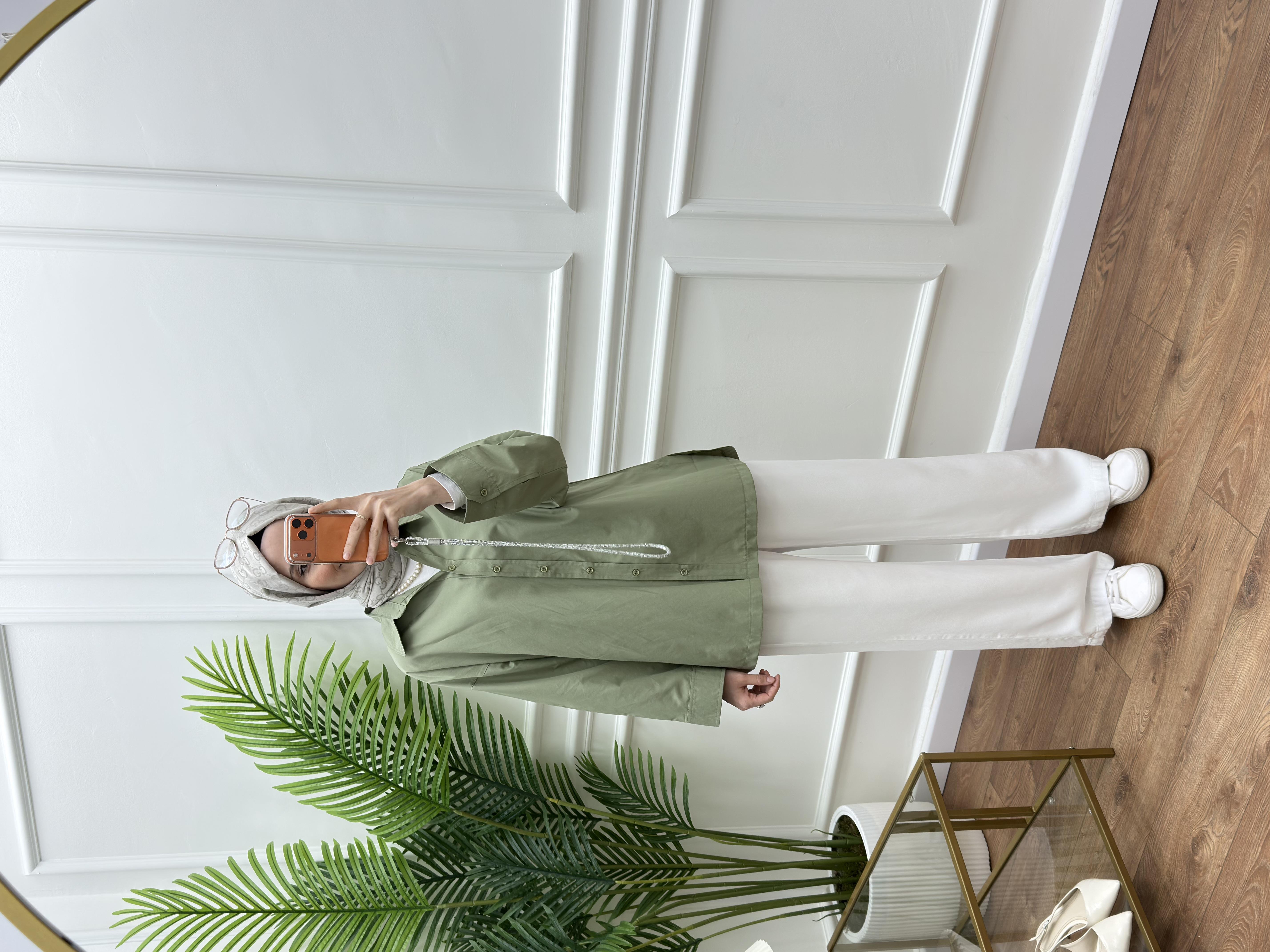 Hola Gömlek Soğuk Yeşil