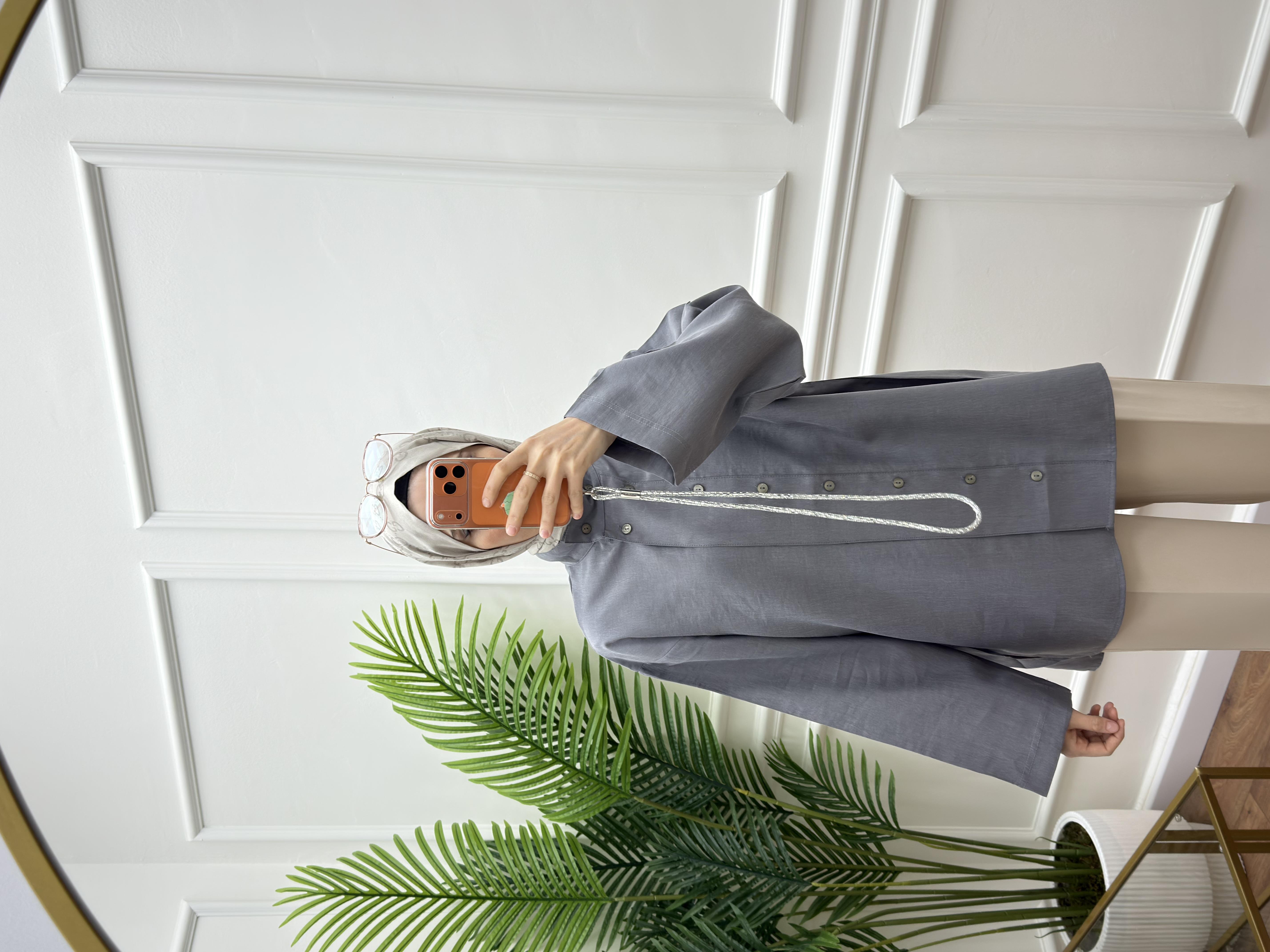 Korea Gömlek Antrasit