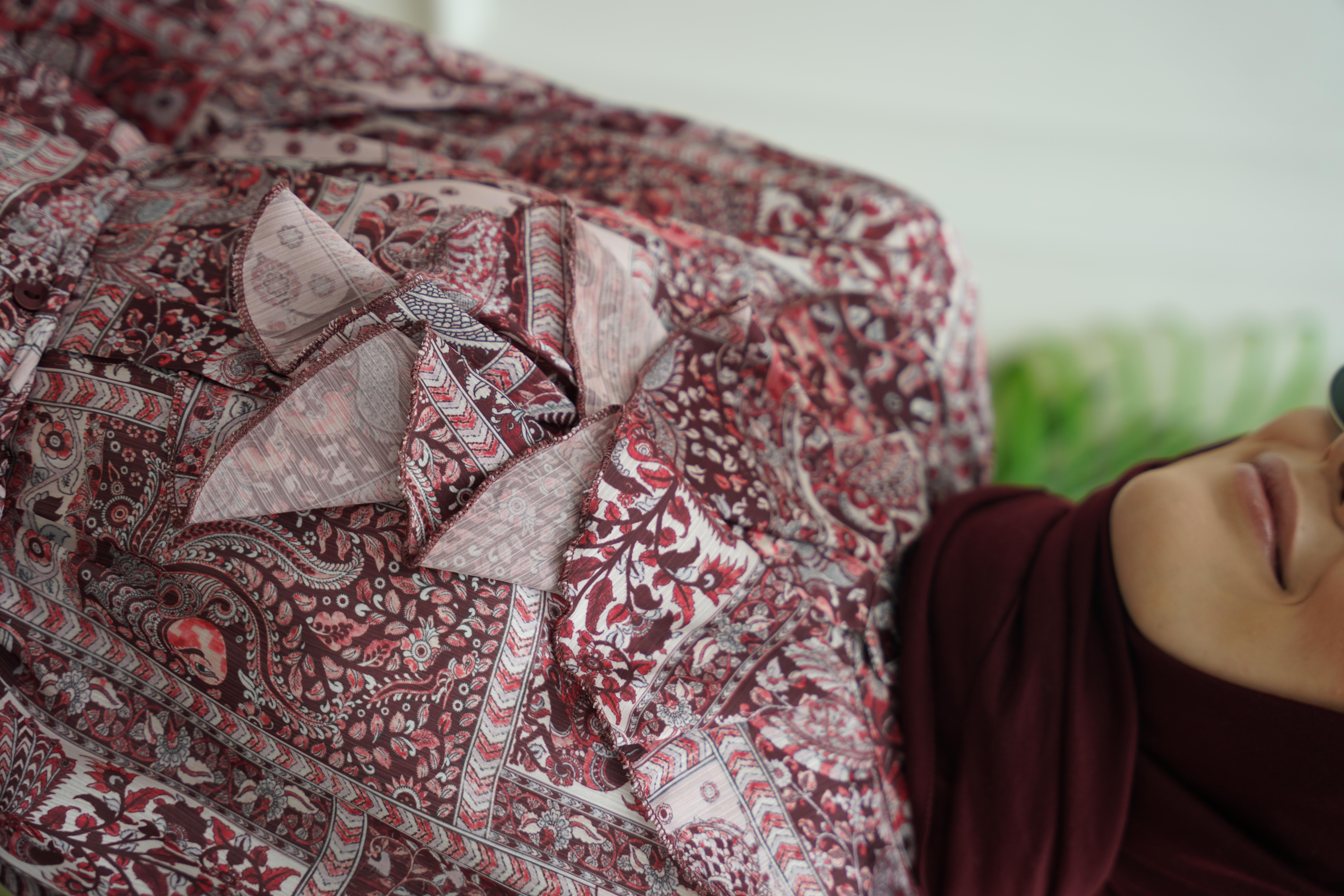 Kumsal Bordo Gömlek