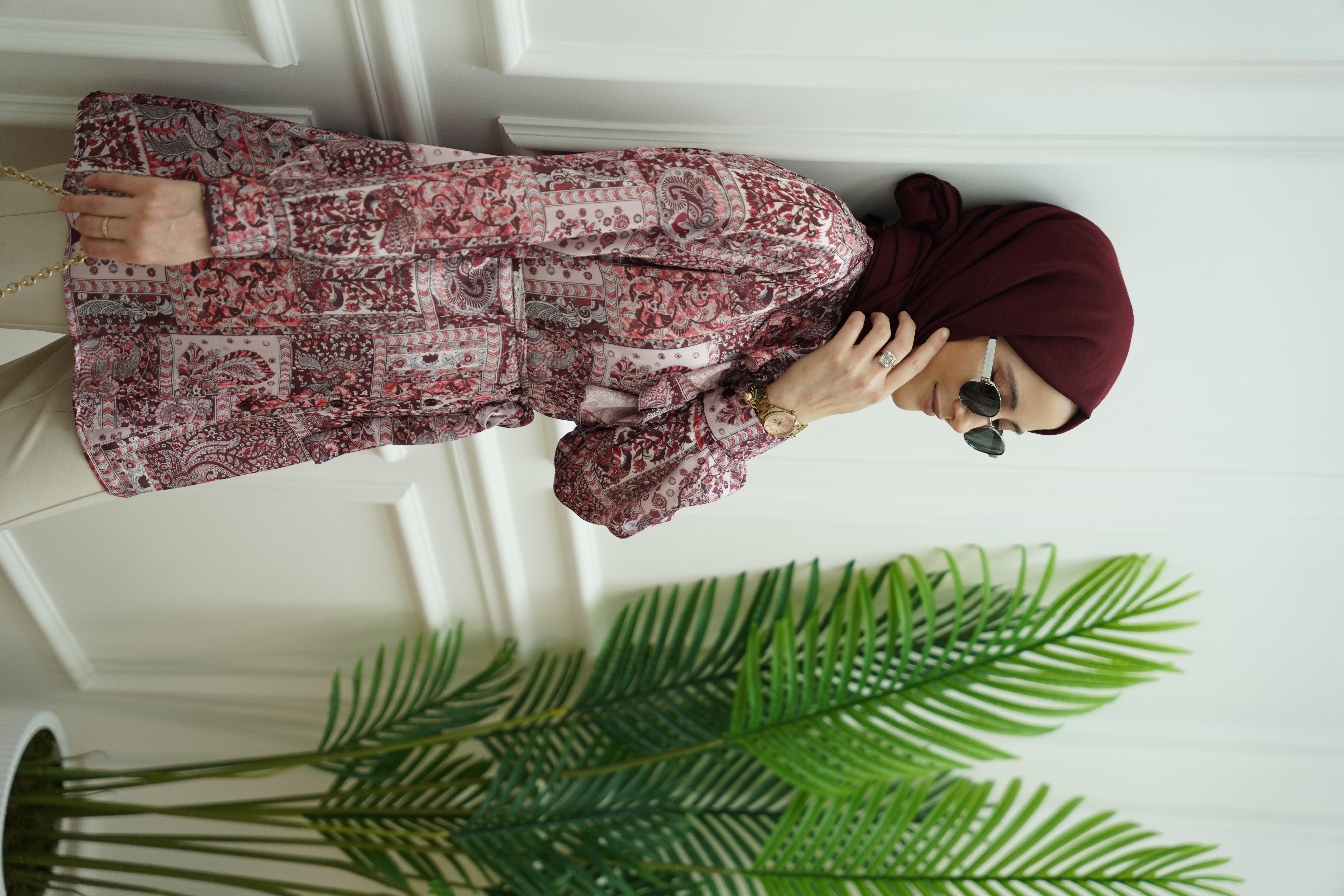 Kumsal Bordo Gömlek