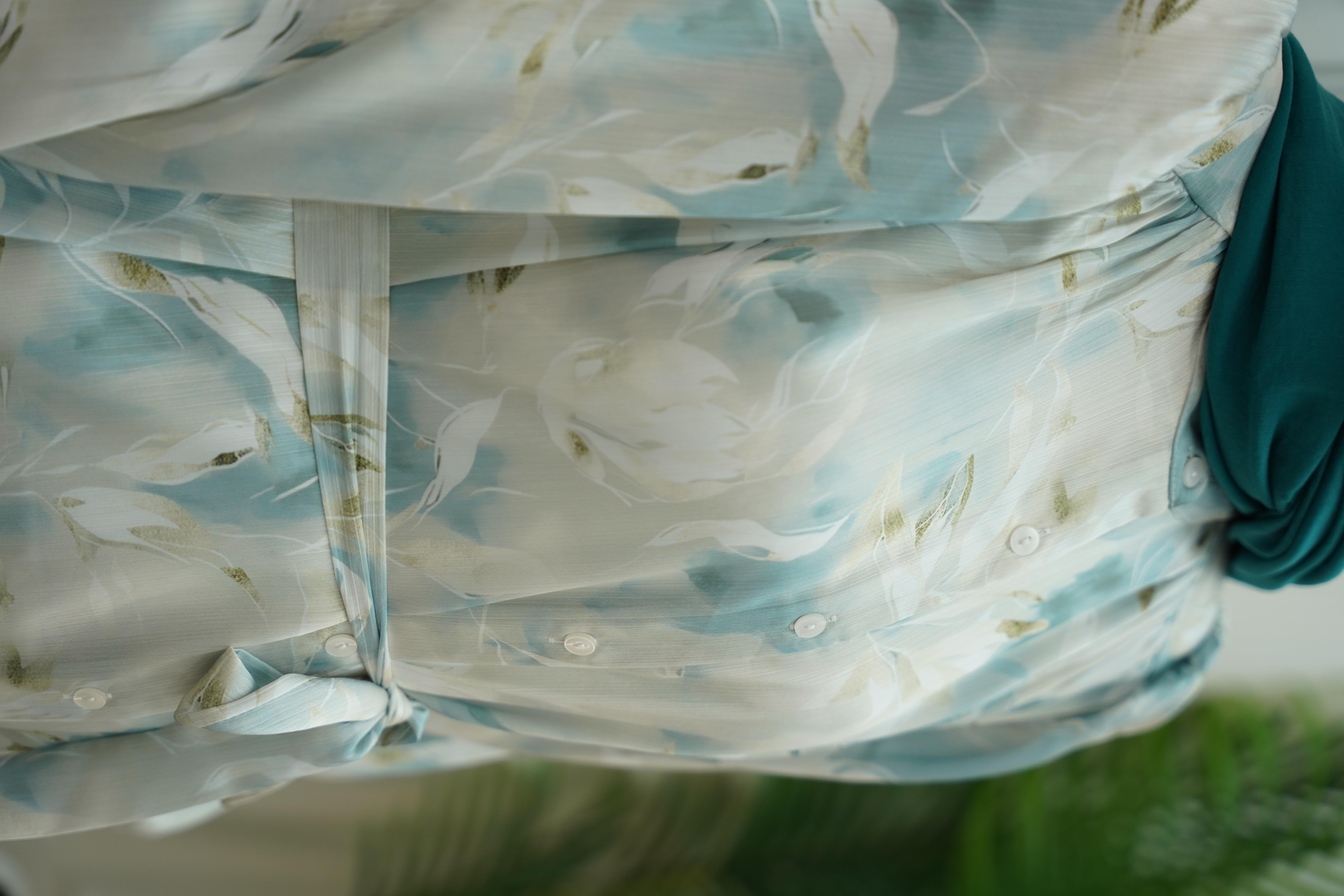 Masal Çini Turkuaz Gömlek 