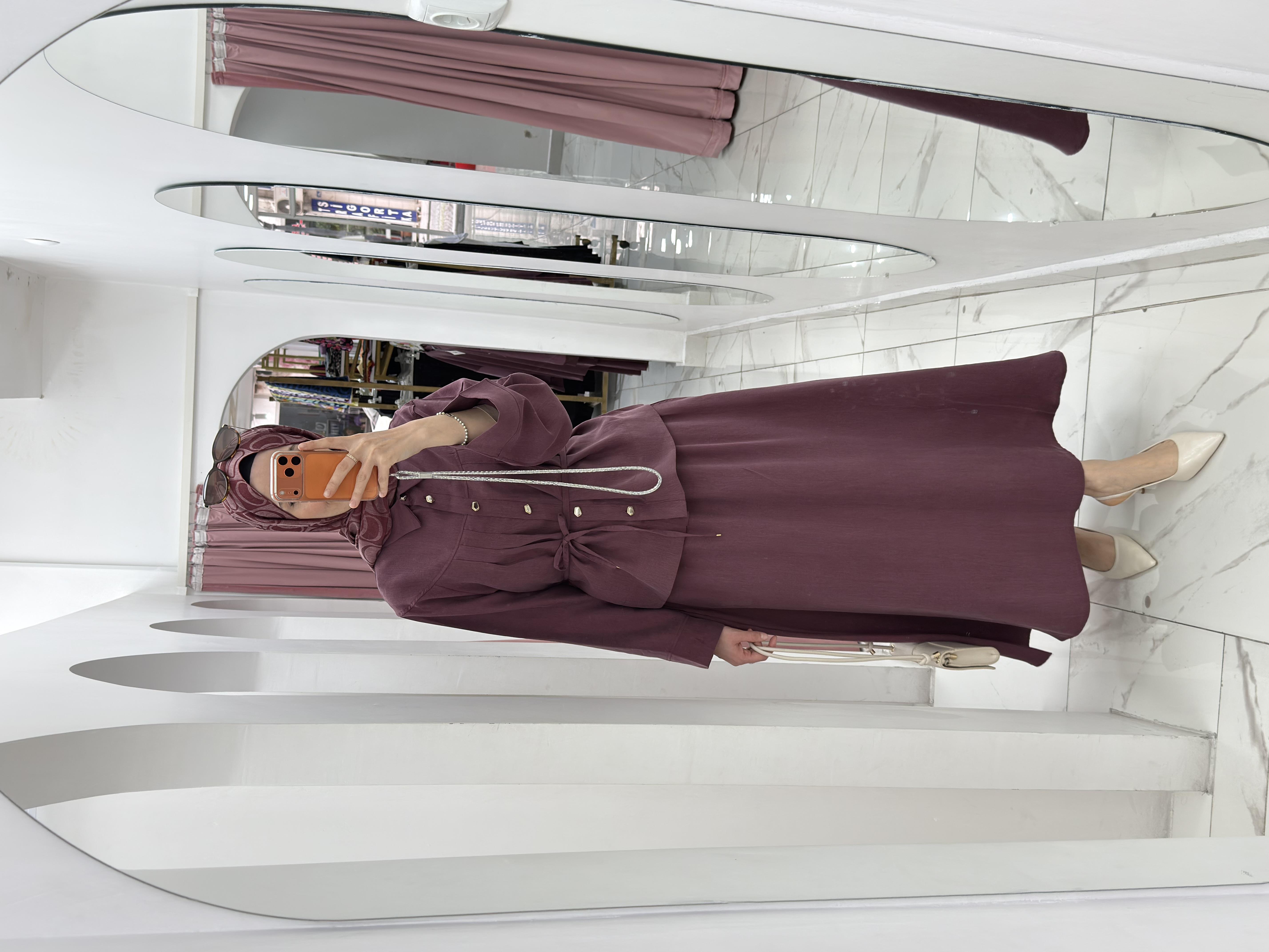 Nervürlü Takım Mürdüm