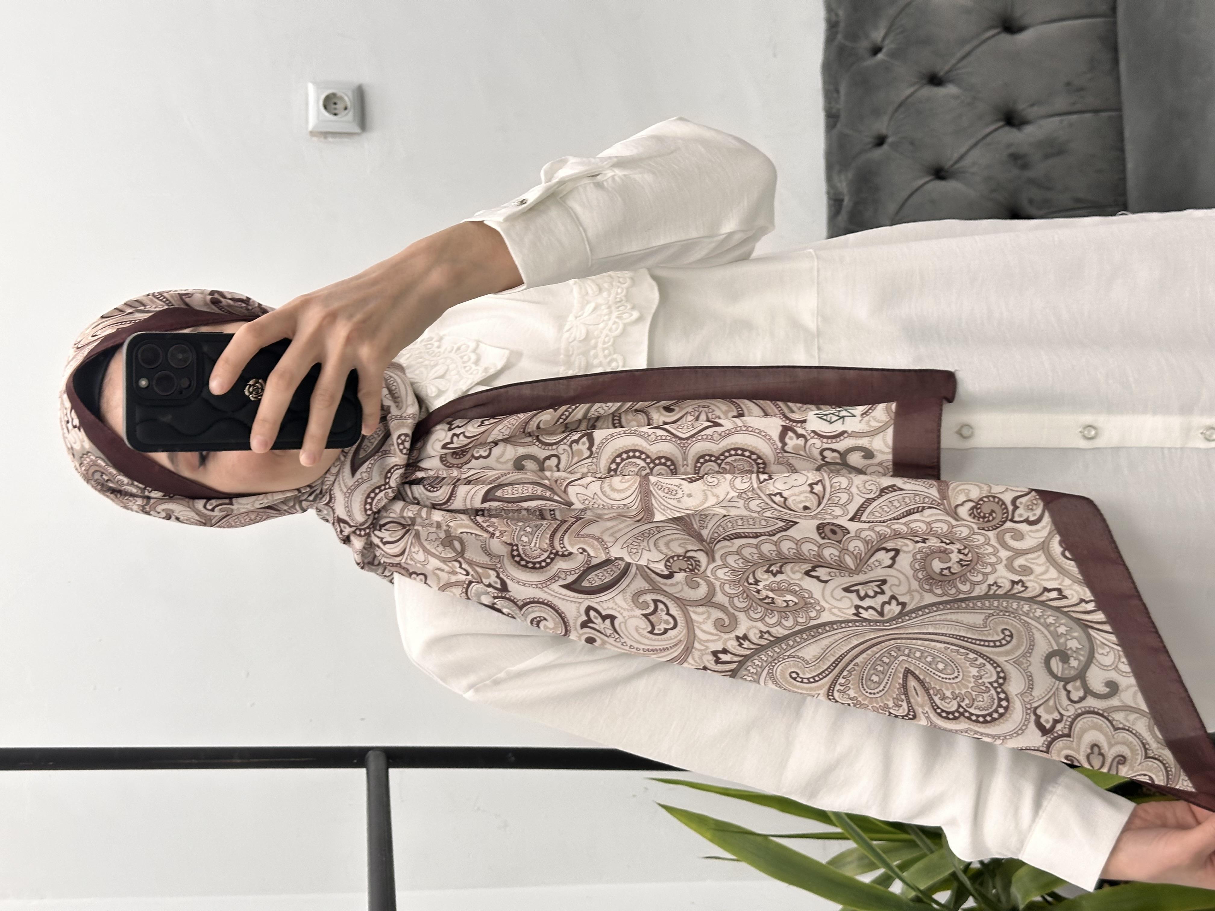 Rustik Şal Koyu Kahve