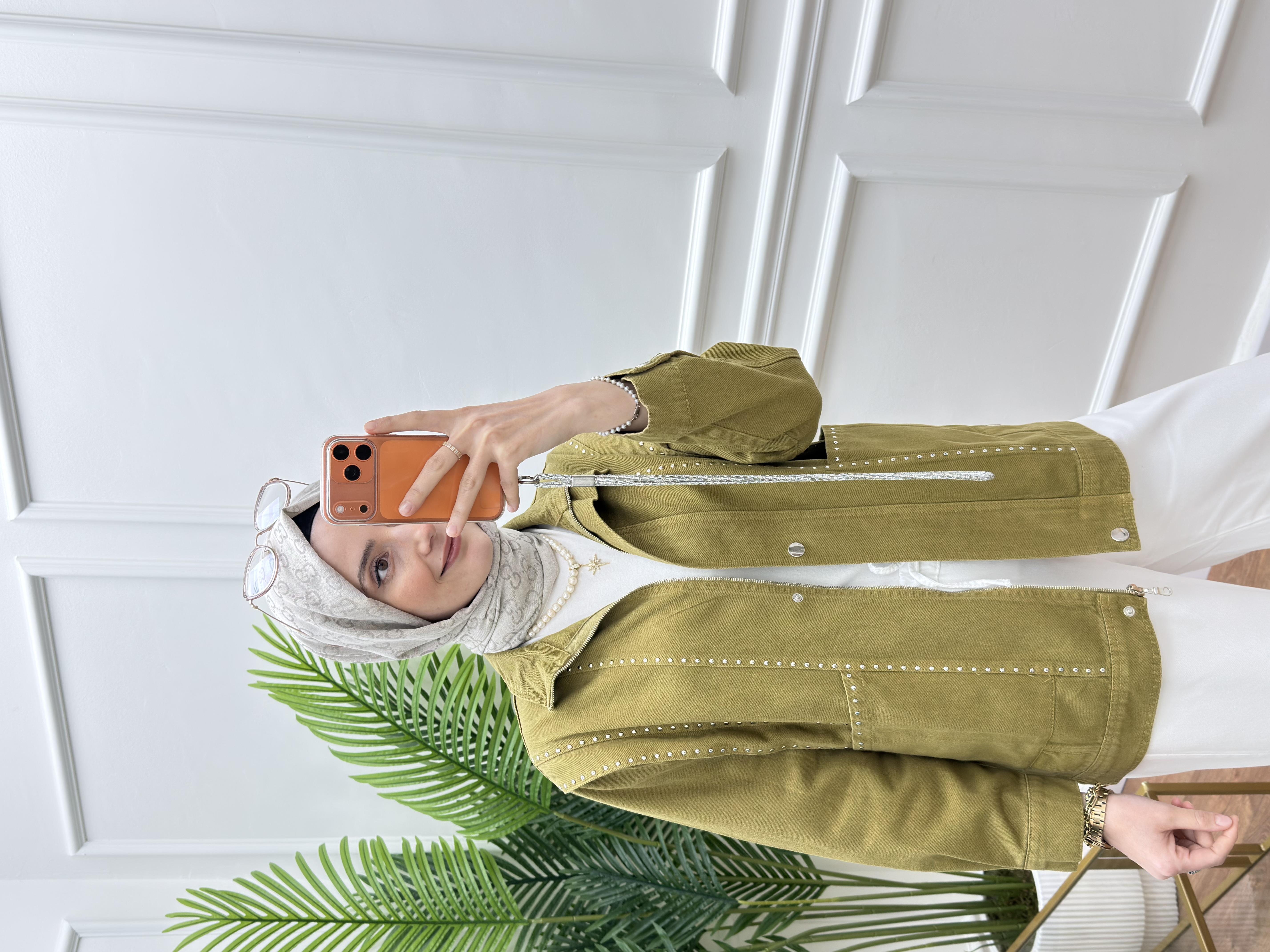 Zımba Safran Kot Ceket