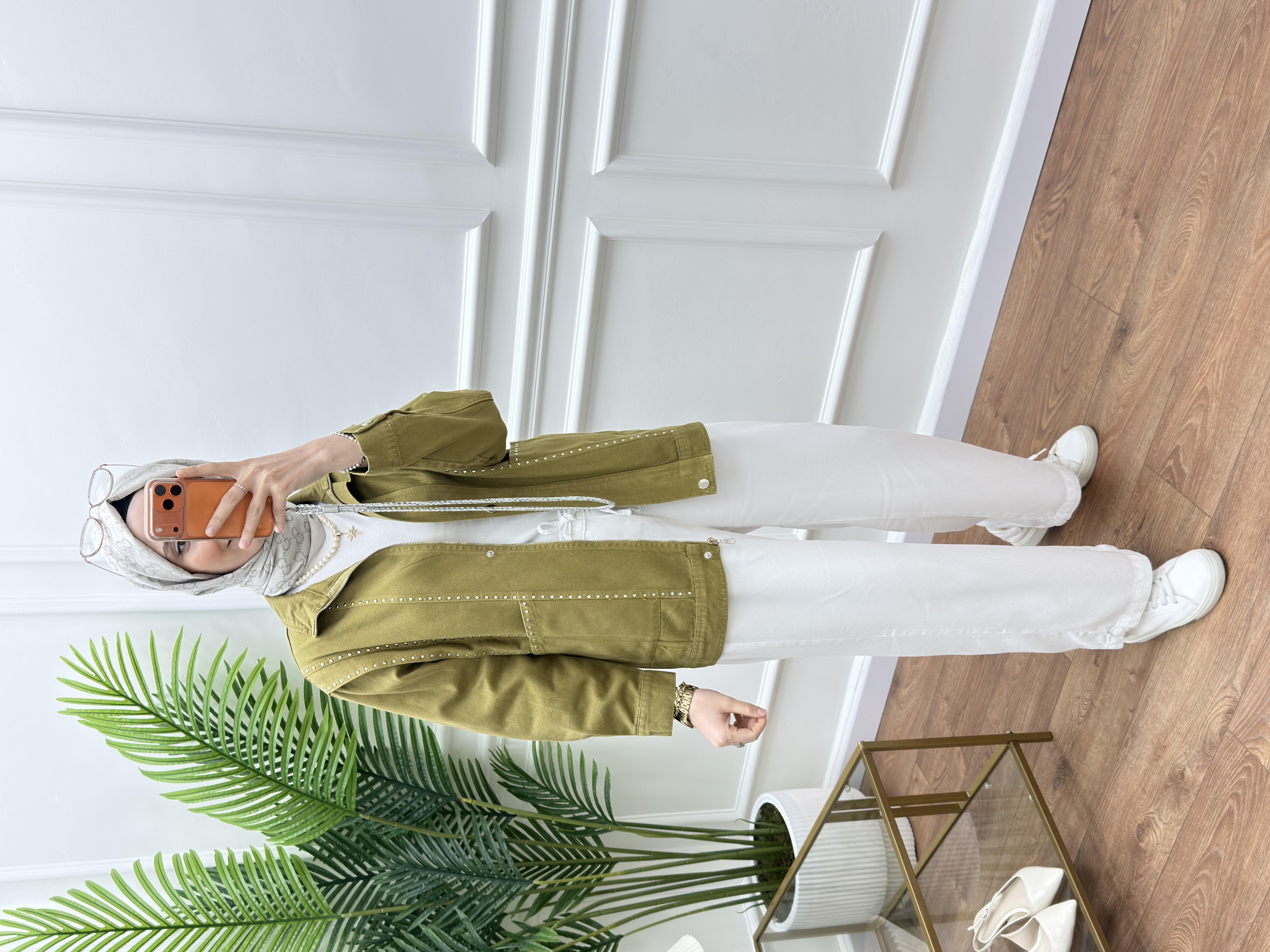 Zımba Safran Kot Ceket