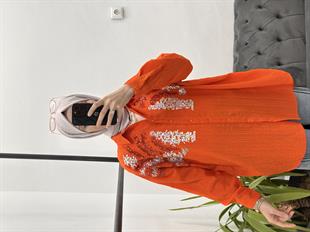 3418 Samsa Gömlek Turuncu