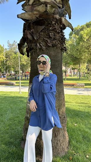 Ada Gömlek Gece Mavisi