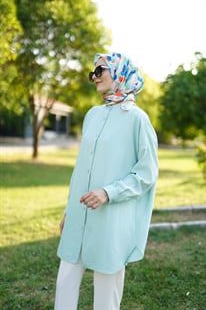 Ada Gömlek Mint Yeşili