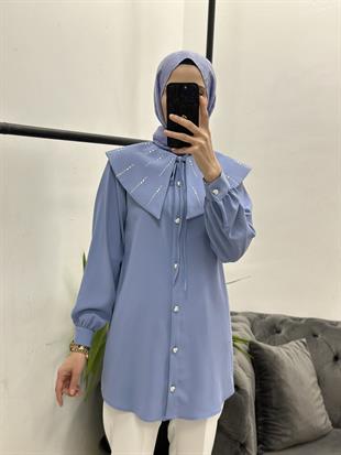 Alya Gömlek Soft Mavi