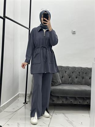 Bağcıklı Takım Antrasit