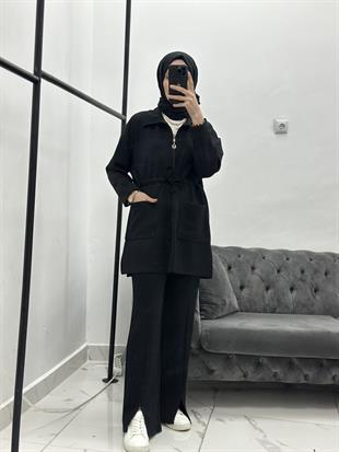 Bağcıklı Takım Siyah 