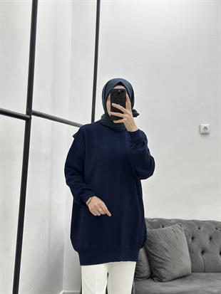 Basic Triko Lacivert