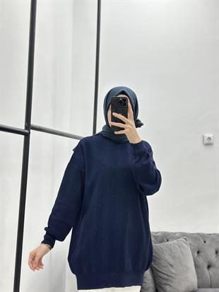 Basic Triko Lacivert