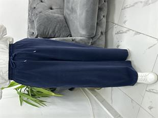 Beli Lastikli Bol Paça Lacivert