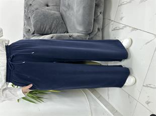 Beli Lastikli Bol Paça Lacivert