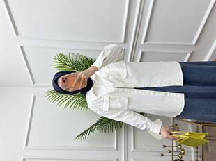 Beyaz Kot Gömlek/Ceket