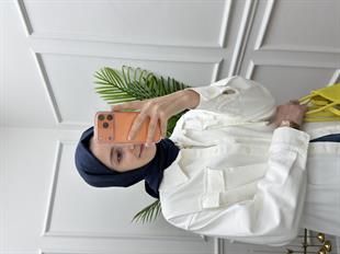 Beyaz Kot Gömlek/Ceket